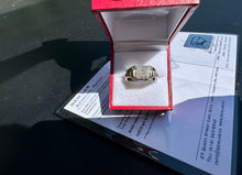 Load image into Gallery viewer, #778 - 10kt White &amp; Yellow Rolex Style Diamond Ring, Size 10
