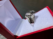 Load image into Gallery viewer, #661 - 1/2 Carat White &amp; Black Diamond Ring, .925 Size 6 1/4
