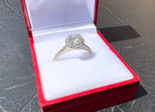 Load image into Gallery viewer, #549 - 1.10 Carat Natural Diamond Engagement Ring, 18k White Gold, Size 7 1/2
