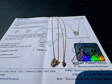 Load image into Gallery viewer, #851 - 14kt Rose Gold, EFFY Panther Diamond Pendant 16-18”
