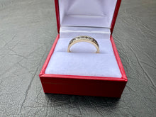 Load image into Gallery viewer, #697 - 10kt Yellow Gold, .37ct Diamond Band, Size 7 3/4
