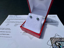 Load image into Gallery viewer, #894 - 1/2 Carat Blue Diamond Earrings, 14kt White Gold
