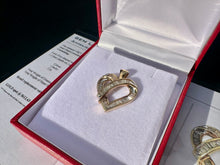 Load image into Gallery viewer, #748 - 10kt Yellow Gold, 3/4 Carat Diamond Heart Pendant
