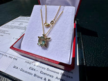 Load image into Gallery viewer, #792 - EFFY 14kt Yellow Gold, Amethyst, Diamond Turtle Pendant 16-18" Necklace
