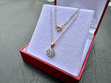 Load image into Gallery viewer, #714 - 1/2 Carat Diamond Pendant / Necklace, 14kt Rose Gold, 18”
