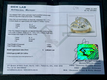 Load image into Gallery viewer, #694 - 10kt Yellow Gold, 1.15ct Diamond Dinner Ring, Size 7
