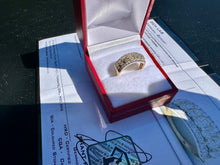 Load image into Gallery viewer, #799 - 14kt Custom Oval &amp; Round Diamond Band, Size 6

