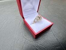 Load image into Gallery viewer, #627 - 10kt Yellow Gold, Brown &amp; White Diamond Ring, Size 7
