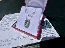 Load image into Gallery viewer, #790 - 14kt White Gold, Tourmaline &amp; Topaz Pendant Necklace 18”
