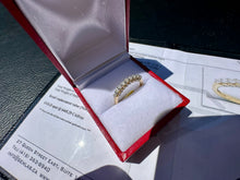 Load image into Gallery viewer, #842 - 14kt Yellow Gold, .41CT 3 Sided Diamond Band, Sz 7

