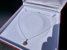 Load image into Gallery viewer, #807 - 1/2 Carat Diamond Cluster Pendant &amp; 10k Chain. 18”
