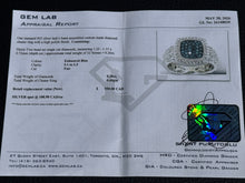 Load image into Gallery viewer, #865 - .925 Sterling Silver, Blue Diamond Ring, Size 8
