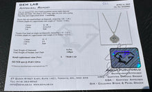 Load image into Gallery viewer, #662 - White &amp; Brown Diamond Floral Pendant &amp; 18” Sterling Rolo Chain
