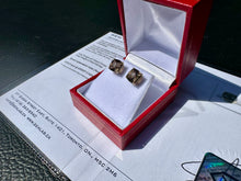 Load image into Gallery viewer, #802 - 14kt Yellow Gold, Smoky Quartz Earrings
