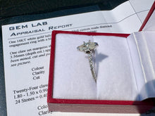 Load image into Gallery viewer, #724 - 1.50CTW Diamond Marquis Engagement Ring, 14kt, Size 7 3/4
