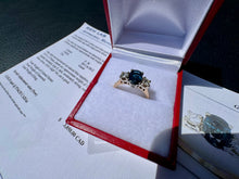 Load image into Gallery viewer, #900 - 14kt Yellow Gold, Sapphire &amp; Diamond Ring Size 6
