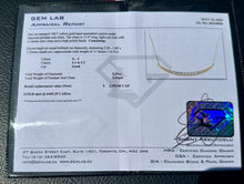 Load image into Gallery viewer, #849 - 14kt Yellow Gold, .35ct Diamond Crescent Moon Pendant 15-17” Necklace
