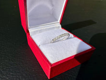 Load image into Gallery viewer, #754 - 14kt White Gold, .22 Carat Natural Diamond Band, Size 5 1/2
