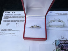 Load image into Gallery viewer, #763 - 14k White Gold, Diamond Heart Ring, Size 5 1/2
