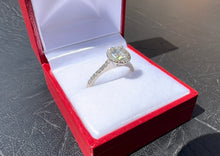 Load image into Gallery viewer, #549 - 1.10 Carat Natural Diamond Engagement Ring, 18k White Gold, Size 7 1/2
