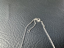 Load image into Gallery viewer, #642 - 14kt White Gold, 16-18” Custom Pear Style Diamond Necklace

