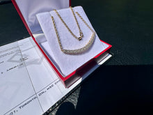 Load image into Gallery viewer, #821 - 14kt Yellow Gold, .40 Carat Diamond Pendant Necklace 18-20”
