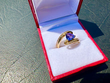 Load image into Gallery viewer, #631 - 14kt Yellow Gold, Effy, Tanzanite &amp; Diamond Ring. Size 7
