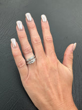 Load image into Gallery viewer, #534 - 1.68 Carat Natural Diamond Wedding / Engagement Set, 14k White Gold, Size 7
