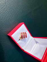 Load image into Gallery viewer, #745 - 14kt Yellow Gold, Ruby &amp; Diamond Ring Size 6
