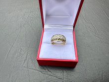 Load image into Gallery viewer, #686 - 10kt Yellow Gold, 1.00 Carat Diamond Cluster Band, Size 5
