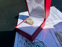 Load image into Gallery viewer, #799 - 14kt Custom Oval &amp; Round Diamond Band, Size 6
