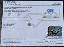 Load image into Gallery viewer, #899 - 10kt White Gold, Heart Tanzanite &amp; Diamond Ring Size 4 3/4
