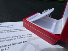 Load image into Gallery viewer, #894 - 1/2 Carat Blue Diamond Earrings, 14kt White Gold
