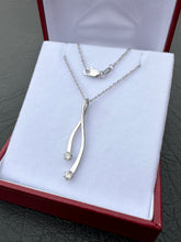 Load image into Gallery viewer, #337 - 14k White Gold, 18” Necklace &amp; Custom 1.5” Diamond Pendant
