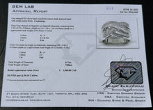 Load image into Gallery viewer, #658 - .73 Carat Diamond Custom Wave Ring, Sterling Size 7 1/2
