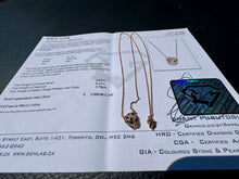Load image into Gallery viewer, #851 - 14kt Rose Gold, EFFY Panther Diamond Pendant 16-18”
