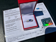 Load image into Gallery viewer, #858 - 14kt White Gold EFFY Diamond / Sapphire Ring Size 7

