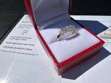 Load image into Gallery viewer, #834 - 14kt Yellow Gold, Oval Diamond Band Size 7

