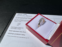 Load image into Gallery viewer, #834 - 14kt Yellow Gold, Oval Diamond Band Size 7
