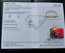 Load image into Gallery viewer, #582 - 14kt Yellow Gold, Triangle Diamond Band, Size 6
