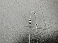 Load image into Gallery viewer, #622 - 14kt White Gold, Diamond Pendant &amp; Chain. Adjustable
