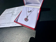 Load image into Gallery viewer, #808 - Platinum, Diamond, Pink Tourmaline Custom Pendant &amp; 18” Necklace
