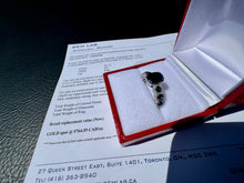 Load image into Gallery viewer, #902 - 14kt White Gold Sapphire &amp; Diamond Ring, Size 6
