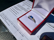Load image into Gallery viewer, #858 - 14kt White Gold EFFY Diamond / Sapphire Ring Size 7
