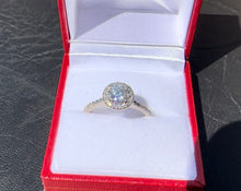 Load image into Gallery viewer, #549 - 1.10 Carat Natural Diamond Engagement Ring, 18k White Gold, Size 7 1/2
