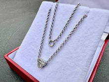 Load image into Gallery viewer, #644 - 14kt White Gold, .31ct Diamond Pendant / Chain. Adjustable 16 or 18”
