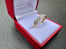 Load image into Gallery viewer, #629 - 14kt Yellow Gold, 1/2 Carat Diamond Cluster Band, Size 6
