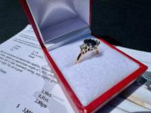 Load image into Gallery viewer, #900 - 14kt Yellow Gold, Sapphire &amp; Diamond Ring Size 6
