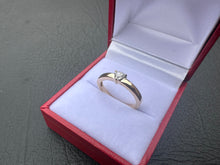 Load image into Gallery viewer, #582 - 14kt Yellow Gold, Triangle Diamond Band, Size 6
