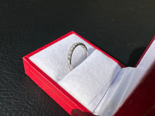 Load image into Gallery viewer, #754 - 14kt White Gold, .22 Carat Natural Diamond Band, Size 5 1/2
